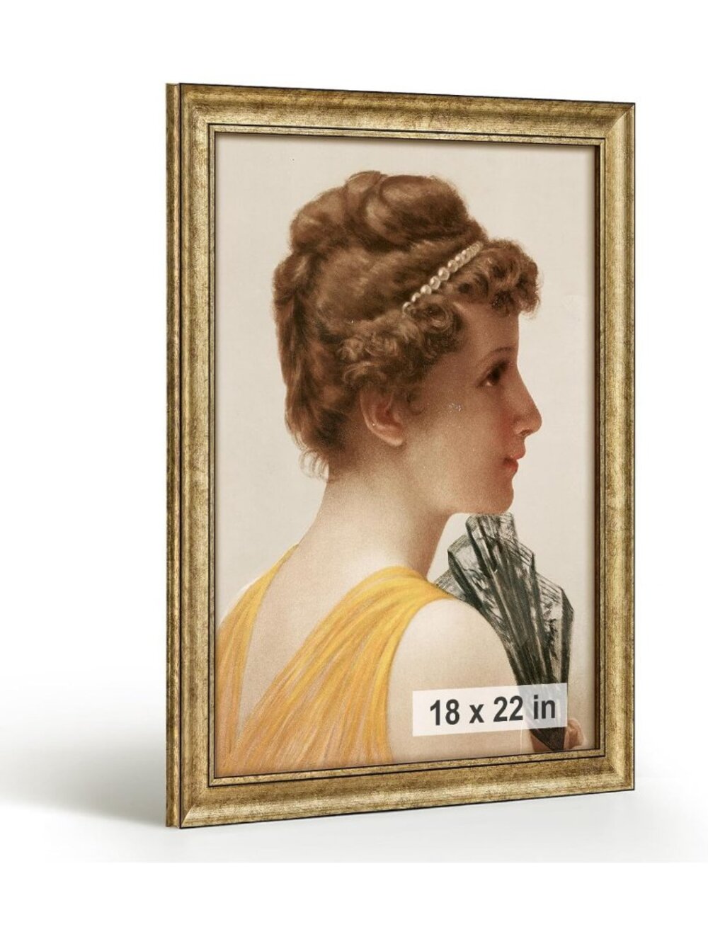 Antique Gold 18x22 Picture Frame – Vintage Style Poster Frame for Artwork & Wall